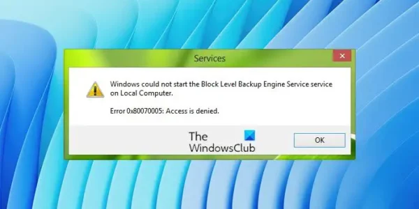 Windows 11 - Błąd 0x80070005