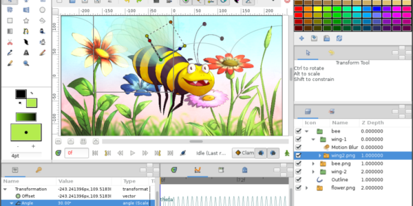 Programy do tworzenia i edycji animacji: Adobe Animate, Toon Boom Harmony, Synfig Studio