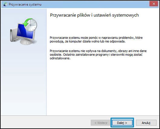 Jak sprawdzić, czy funkcja przywracania systemu jest włączona w systemie Windows 10?