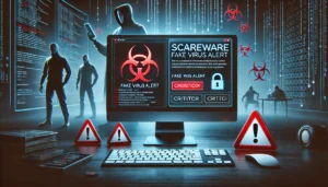 Fałszywe Oprogramowanie (Scareware): Jak trojany podszywają się pod narzędzia bezpieczeństwa i wyłudzają pieniądze
