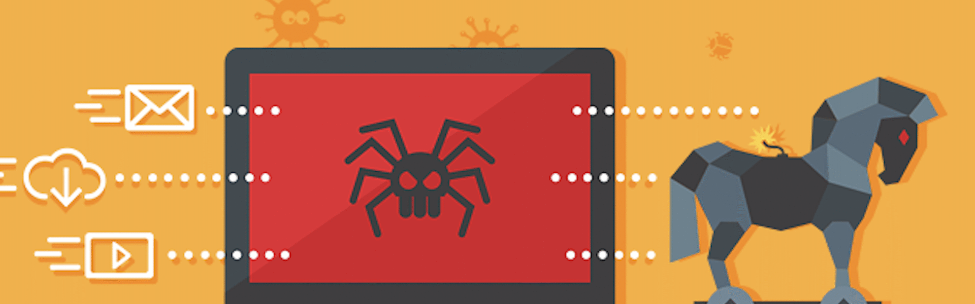 Rodzaje Trojanów: Bankowe, backdoor, RAT (Remote Access Trojan), Dropher, Downloader