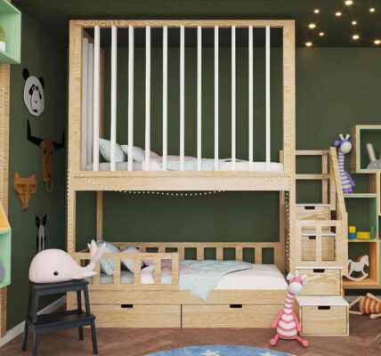 Drewniane łóżko piętrowe dla dzieci – funkcjonalność, oszczędność miejsca i styl w jednym