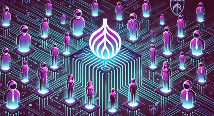 Symulacja przesyłania wiadomości ukrytej z fałszywego konta przez Tor