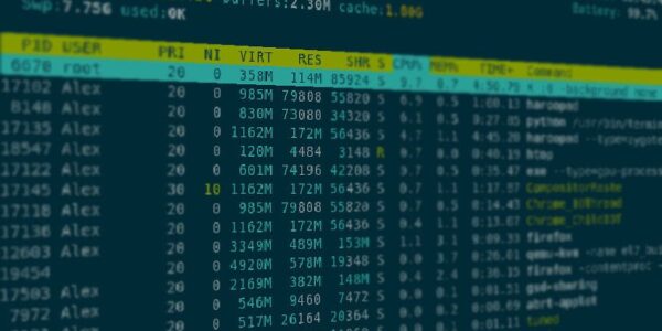 Analiza wydajności systemu Linux z użyciem narzędzi htop i iostat