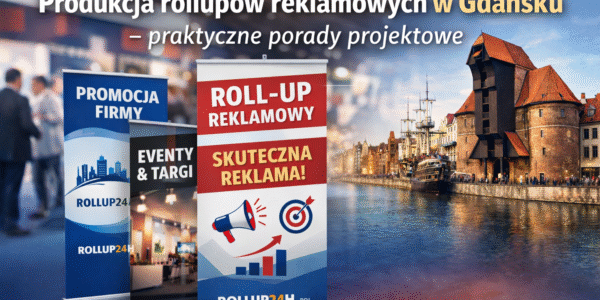 Produkcja rollupów reklamowych w Gdańsku – praktyczne porady projektowe