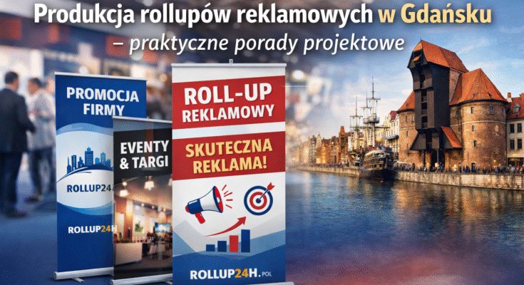 Produkcja rollupów reklamowych w Gdańsku – praktyczne porady projektowe