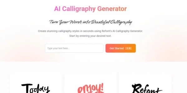 Escaping Font Fatigue: Crafting Unique Brand Identities with an AI Calligraphy Font Generator