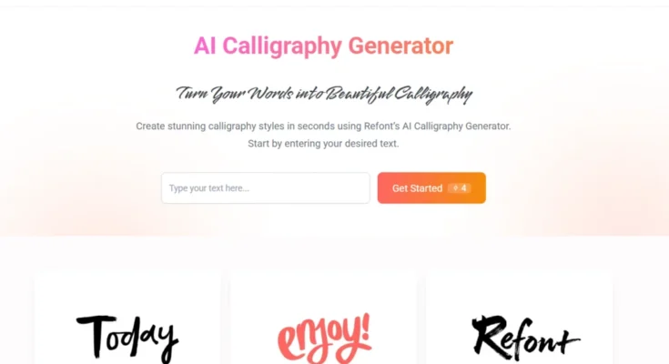 Escaping Font Fatigue: Crafting Unique Brand Identities with an AI Calligraphy Font Generator