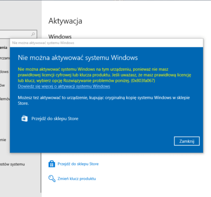 Dlaczego Windows 12 nie aktywuje się mimo poprawnego klucza produktu