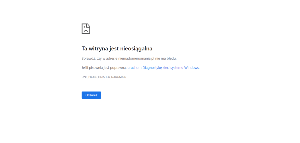 Internet działa, ale strony się nie otwierają – problem z DNS lub przeglądarką