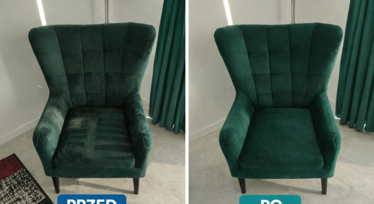 Czyszczenie fotela Wrocław – skuteczne usuwanie zabrudzeń z tapicerki meblowej