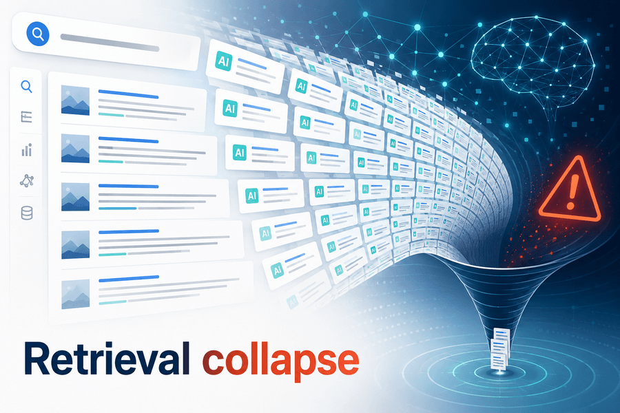 Czy AI content może zepsuć Google? Retrieval collapse jako nowe ryzyko SEO
