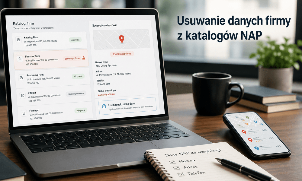 Jak usunąć dane zamkniętej firmy z katalogów NAP